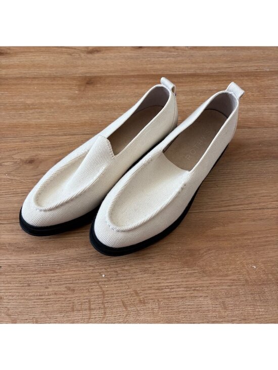 Rothy's Shoes - Rothy’s The Lug Loafer Merino Wool Knit Shoes Ivory Cream Women’s Size 7.5